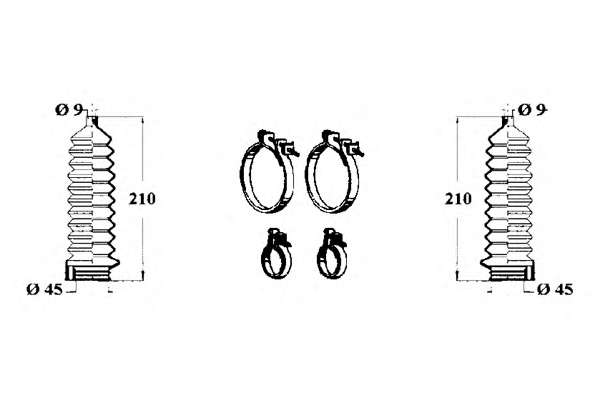 Комплект пылника, рулевое управление