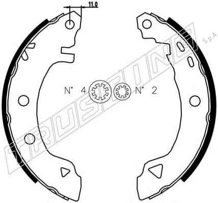 Комплект тормозных колодок