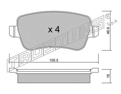 Комплект тормозных колодок
