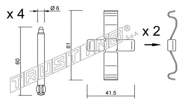 Комплектующие, колодки дискового тормоза