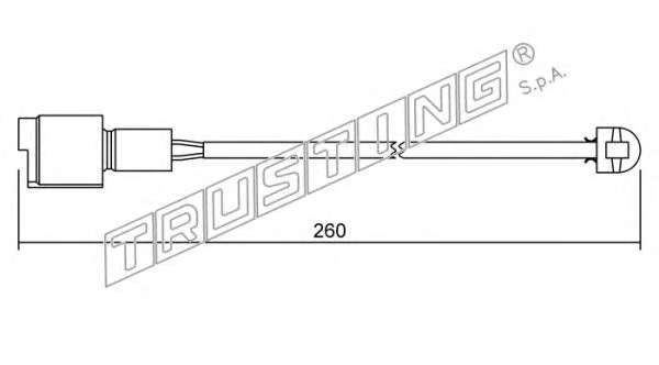 Сигнализатор, износ тормозных колодок