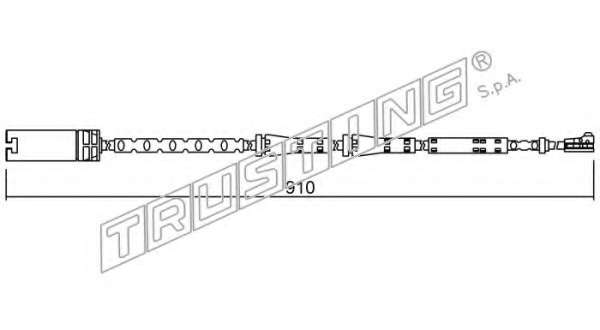 Сигнализатор, износ тормозных колодок