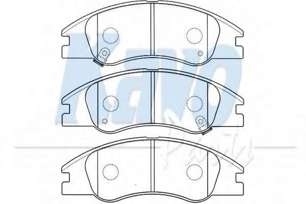 Комплект тормозных колодок, дисковый тормоз