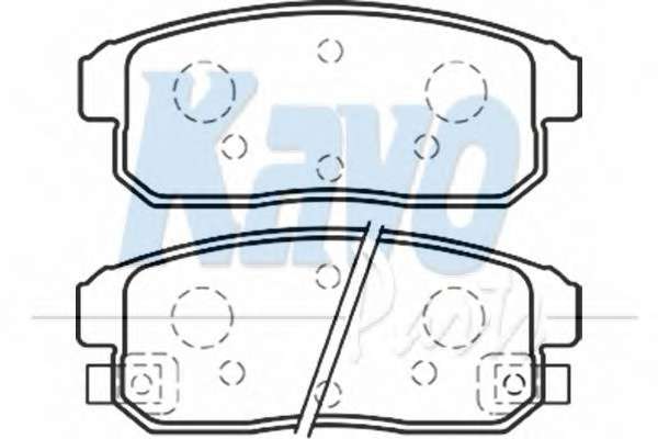 Комплект тормозных колодок, дисковый тормоз