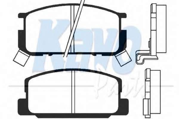 Комплект тормозных колодок, дисковый тормоз