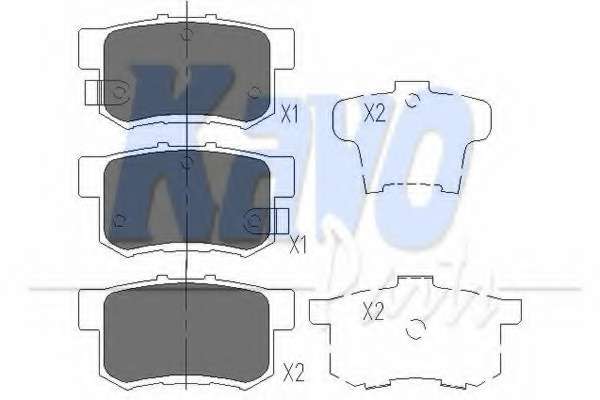 Колодки тормозные (задние) Honda Accord IV/V/VI/Civic VI/VII/VIII 98-
