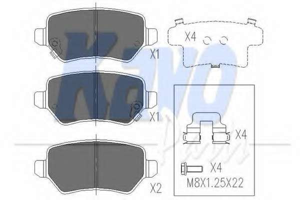 Колодки тормозные (задние) Opel Combo 01-