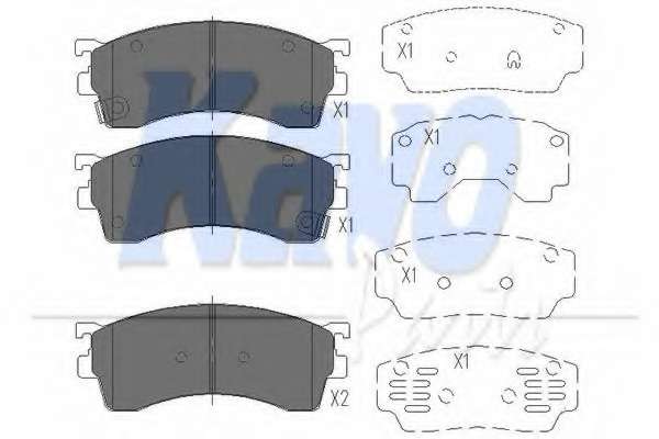 Колодки тормозные (передние) Mazda 323/626/ 1.8-2.0 91-04