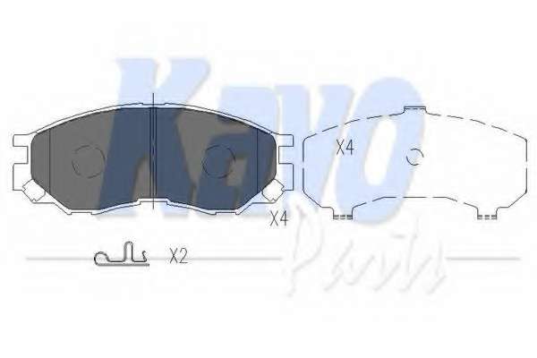 Комплект тормозных колодок, дисковый тормоз