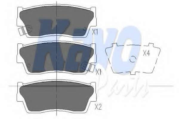 Комплект тормозных колодок, дисковый тормоз