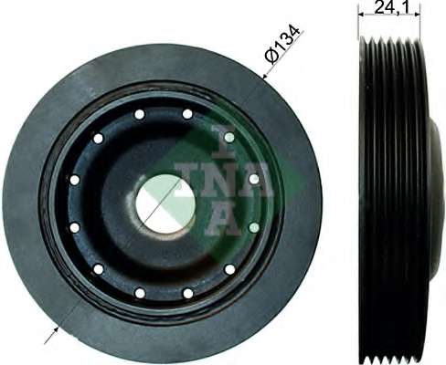 Шкив коленвала Renault Megane I/Kangoo 1.6 16V 97-, K4M/K4J