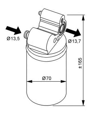 Осушитель кондиционера Volvo S60/S80/V60/V70/XC60/XC70 2.0-3.0 12-18