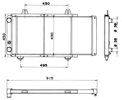 Радиатор, охлаждение двигателя