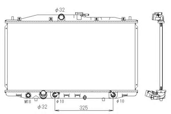 Радиатор охлаждения Honda Accord VII 2.0 03-08