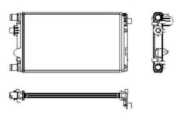 Радиатор охлаждения Fiat Seicento 1.1 98-10