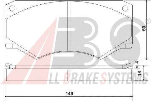 Комплект тормозных колодок, дисковый тормоз