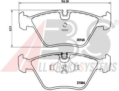 Комплект тормозных колодок, дисковый тормоз