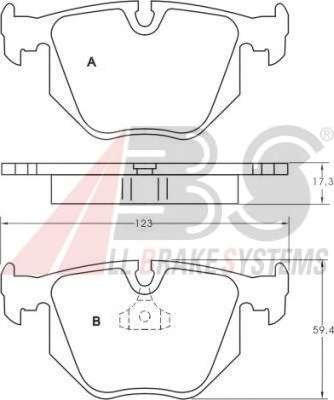 Комплект тормозных колодок, дисковый тормоз