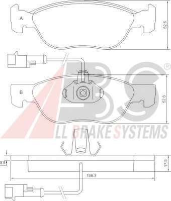 Комплект тормозных колодок, дисковый тормоз