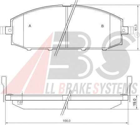 Комплект тормозных колодок, дисковый тормоз