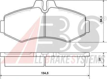 Комплект тормозных колодок, дисковый тормоз