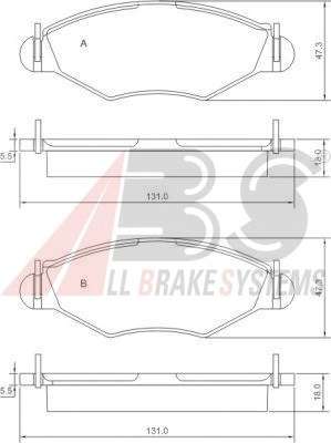 Комплект тормозных колодок, дисковый тормоз