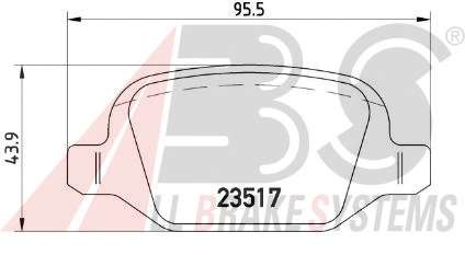 Комплект тормозных колодок, дисковый тормоз