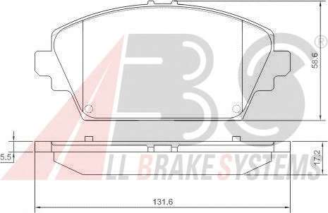 Комплект тормозных колодок, дисковый тормоз