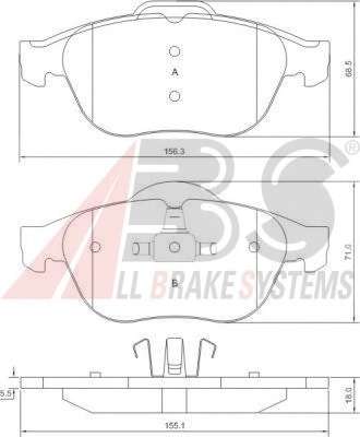 Комплект тормозных колодок, дисковый тормоз