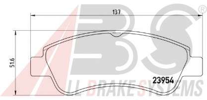 Комплект тормозных колодок, дисковый тормоз