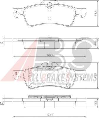 Комплект тормозных колодок, дисковый тормоз