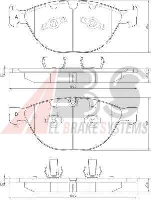 Комплект тормозных колодок, дисковый тормоз