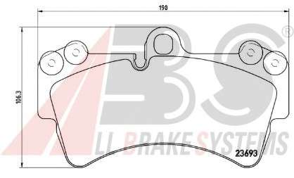 Комплект тормозных колодок, дисковый тормоз