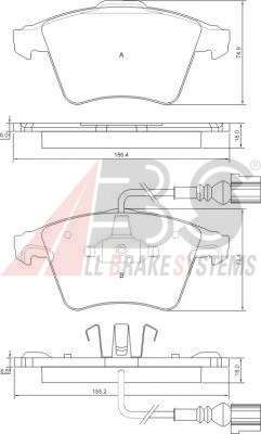 Комплект тормозных колодок, дисковый тормоз