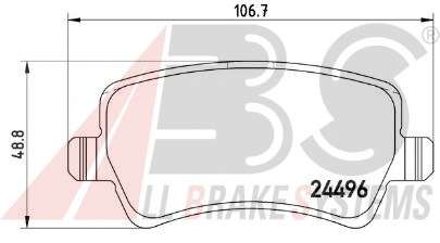 Комплект тормозных колодок, дисковый тормоз