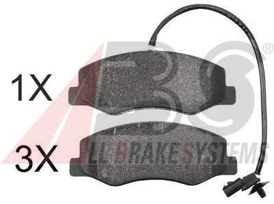 Комплект тормозных колодок, дисковый тормоз