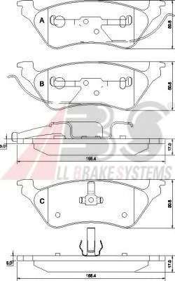 Комплект тормозных колодок, дисковый тормоз