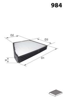 Фильтр, воздух во внутренном пространстве