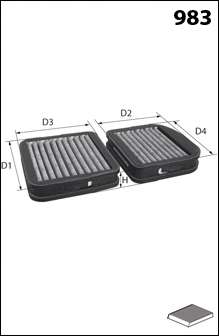 Фильтр, воздух во внутренном пространстве