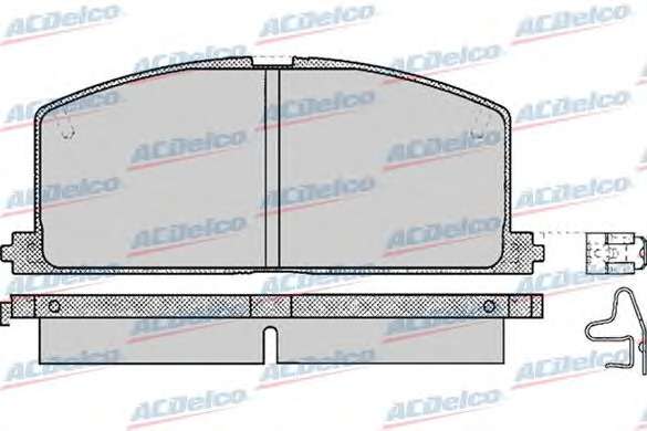 Комплект тормозных колодок, дисковый тормоз