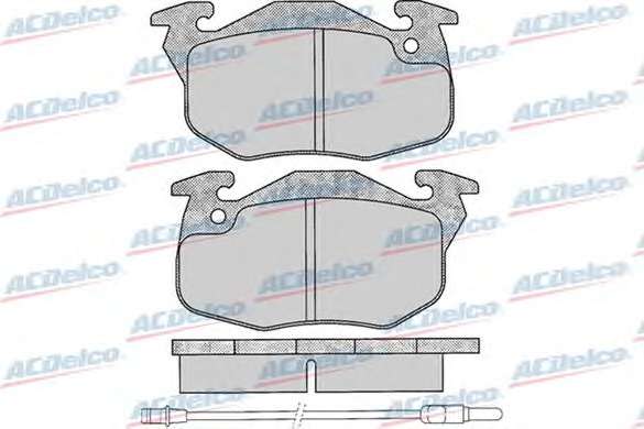 Комплект тормозных колодок, дисковый тормоз