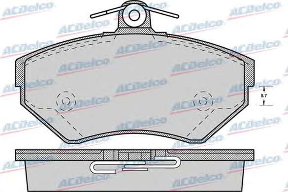 Комплект тормозных колодок, дисковый тормоз