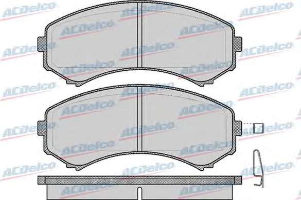 Комплект тормозных колодок, дисковый тормоз