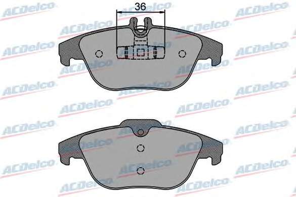 Комплект тормозных колодок, дисковый тормоз