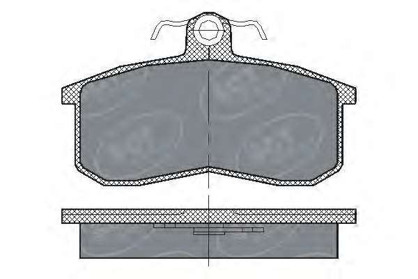 Комплект тормозных колодок, дисковый тормоз