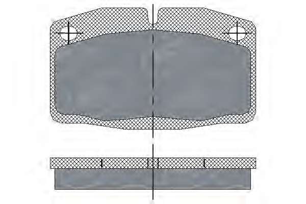 Комплект тормозных колодок, дисковый тормоз