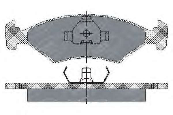 Комплект тормозных колодок, дисковый тормоз