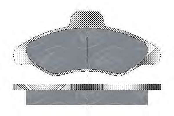 Комплект тормозных колодок, дисковый тормоз