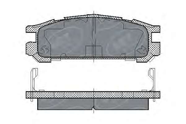 Комплект тормозных колодок, дисковый тормоз