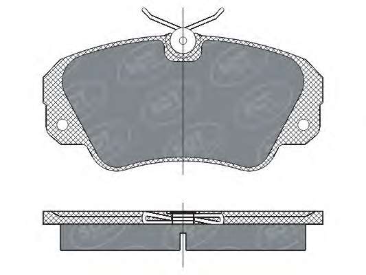 Комплект тормозных колодок, дисковый тормоз